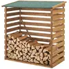 Image de Abri-Bûches en Sapin [en.casa] - Naturel