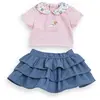 Image de Corolle Tenue jupe et T-shirt pour poupon   Rose