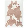 Image de Paris Prix Tapis Imitation Fourrure Rabbit - Taupe & Blanc 160x230 cm