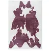 Image de Tapis Fourrure Rabbit - Violet Blanc