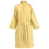 Image de Peignoir de Bain en Coton Carla Jaune L