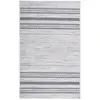 Image de Tapis Tissé Imprimé à Poils Plats Maya Gris 120 x 180 cm