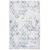 Image de Tapis Tissé Imprimé Vintage Peron IV Blanc & Bleu 120 x 180 cm