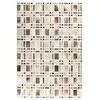 Image de Tapis Fait Main en Cuir Lavin II Gris 120 x 170 cm