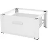 Image de Ml-design Socle lave-linge avec tiroir - Blanc