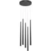Image de Suspension 5 pendants en aluminium noir 110cm Cascade - Maytoni
