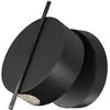 Image de Applique murale LED intégrée moderne noire 3000 K 200 lm