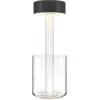 Image de Lampe de table portable en aluminium noir et vase en verre 12x34,8cm AI Collaboration - Maytoni