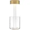 Image de Lampe de table portable en aluminium doré et vase en verre 12x34,8cm AI Collaboration - Maytoni
