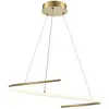 Image de Suspension LED moderne laiton Curve 31W Maytoni Ø60