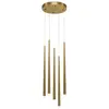Image de Suspension LED Maytoni Cascade laiton Ø32 5x31W design