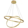 Image de Suspension moderne laiton/blanc anneaux LED 84W Maytoni