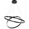 Image de Suspension Maytoni RIM LED 83W anneaux noir/blanc 80cm