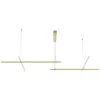 Image de Suspension moderne dorée lignes croisées LED 80W Maytoni
