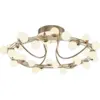 Image de Plafonnier armature métallique or et blanc mat 60cm Tessara - Maytoni