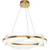 Image de Suspension en verre et aluminium laiton 60cm Breeze - Maytoni