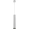 Image de Suspension tube striée blanche GU10 LED Calipso Maytoni