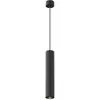 Image de Suspension tube noire striée GU10 10W Calipso Maytoni