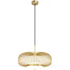 Image de Suspension elliptique laiton/blanc LED 20W Maytoni LEV
