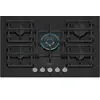 Image de Table de cuisson gaz 75cm 5 feux 11700w noir - ER7A6RH40 - Iq700 - SIEMENS