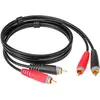 Image de Klotz Bretelle RCA 1m - Rouge/Noir
