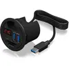 Image de Icy box Hub USB 2.0 avec lecteur SD