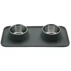 Image de BUBIMEX-Gamelle double Chien   Bubimex Set de table avec gamelles acier   0,30 L