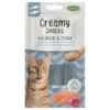 Image de BUBIMEX-Bubimex Creamy snacks pour chat X4 Thon et saumon - 60 gr