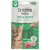 Image de BUBIMEX-Bubimex Creamy snacks pour chat X4 Thon et poulet - 60 gr