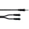 Image de Cordial Câble audio en Y Elements mini-jack stéréo - 0,3 m - Noir