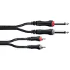 Image de Cordial Câble audio 2 RCA mâles vers 2 Jack mâles EU 6 PC - 6 m
