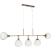 Image de Suspension avec 5 sphères en métal dorée Erich - Maytoni