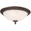 Image de Plafonnier Flush Bowl Bronze Antique, 3 Lumières, E27