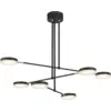 Image de Petit lustre en métal noir Fad - Maytoni