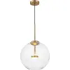 Image de Suspension en verre et métal mat doré Cometa - Maytoni