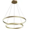 Image de Double suspension en aluminium couleur laiton Rim - Maytoni