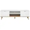 Image de Mes Meuble TV 2 portes - Blanc