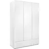 Image de Cstore Armoire 3 portes avec tiroirs - blanc mat
