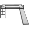 Image de HOMESTYLE4U Lit mezzanine 90x200 cm - Gris