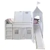 Image de HOMESTYLE4U Lit Mezzanine - Gris/Etoile 90x200 cm