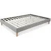 Image de HOMESTYLE4U Gris 180x200 cm
