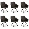 Image de HOMESTYLE4U Chaise de salle à manger lot 6 chaises