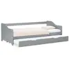 Image de HOMESTYLE4U Lit gigogne 90x200 cm gris