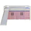 Image de HOMESTYLE4U Lit mi-hauteur avec toboggan