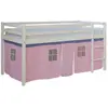 Image de HOMESTYLE4U Lit mi-haut - Rose - 90x200 cm