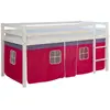 Image de Lit mi-hauteur HOMESTYLE4U avec rideaux