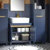 Image de SoBuy BZR113-B Meuble sous-lavabo Bleu