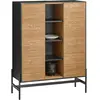 Image de SoBuy Buffet de cuisine - 2 portes, 4 compartiments