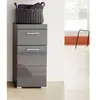 Image de Cstore Meuble bas de salle de bain 1 porte tiroir - Gris