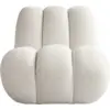 Image de Fauteuil organic en tissu bouclé blanc cassé Toe - 101 COPENHAGEN